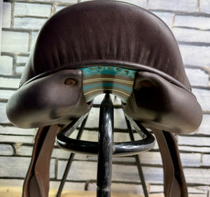 18 1/2” MW Voltaire Stutgartt Double Flap Jump Saddle - Brown