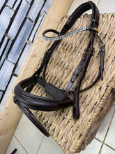 Load image into Gallery viewer, S/H Schockemohle Crystal Brow Bridle - Brown - Cob