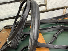 Load image into Gallery viewer, Dobert Flash Dressage Bridle - Black - Full - With Reins - Quality Leather