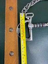 Load image into Gallery viewer, 5 1/4” Trust Blue Cherry Roller Jointed Kimblewick Bit - Anti Lean