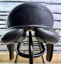 Load image into Gallery viewer, 16 1/2” MW/Changeable Gullet Bates Caprilli GP Saddle - Black - Adult Size Flap - with Cair