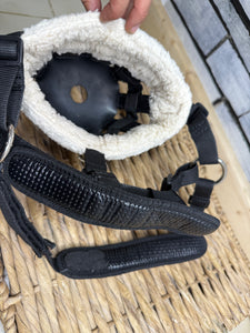 S/H Shires Fieldsafe Fur Lined Grazing Muzzle - Pony Size