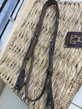 Load image into Gallery viewer, Sabre Headstall -Headpiece &amp; 3/4” Cheeks- Full - Brown