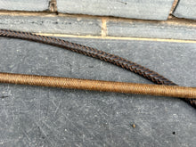 Load image into Gallery viewer, Gents Vintage Braided Hunt Whip with Thong