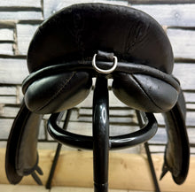 Load image into Gallery viewer, 12 1/2” Wide English Tiny Pony GP Saddle - Black - Child’s First Saddle