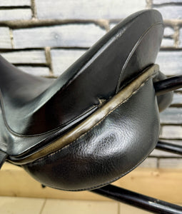 17 1/2” MW Olney English GP Saddle - Black