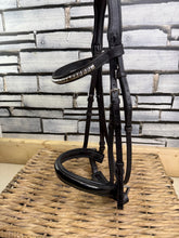 Load image into Gallery viewer, S/H English Cavesson Snaffle Bridle - Cob - Black