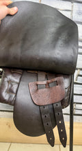 Load image into Gallery viewer, 14” MW English Tiny Tots Pony Show Saddle - Dark Brown