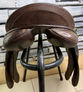 17” XW Jeffries Stamford WH Saddle - Brown