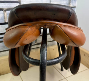 17 1/2” MW English Jump Saddle - Brown/Tan