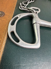 Load image into Gallery viewer, 5 1/2” Port Mouth Uttoxeter Slotted Cheek Kimblewick Bit with Curb Chain