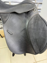 Load image into Gallery viewer, 17” Wide-XW/Changeable Gullet Thorowgood Cob GP Saddle-Black