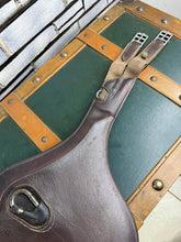 Load image into Gallery viewer, 46”/115cm Devoucoux Elasticated Leather Stud/Jumping Stud Girth-Brown - Soft Padding