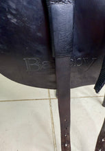 Load image into Gallery viewer, 17” Medium/MW Barnsby Dressage Saddle - Black