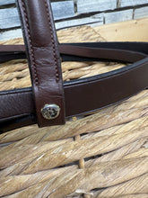 Load image into Gallery viewer, S/H Hunter Cavesson Snaffle Bridle -Brown- Large Pony/Sml Cob