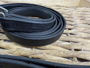 S/H 64” Gents Lemetex Stirrup Leathers - Black
