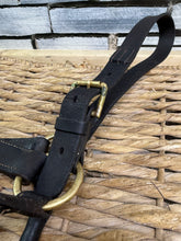 Load image into Gallery viewer, S/H English Brown &amp; Brass Leather Headcollar - Full