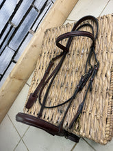 Load image into Gallery viewer, S/H Stephens Clip Cavesson Bridle - Full - Brown/Brass