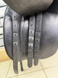 17” Wide-XW Ideal Ramsey Show/WH Saddle - Black