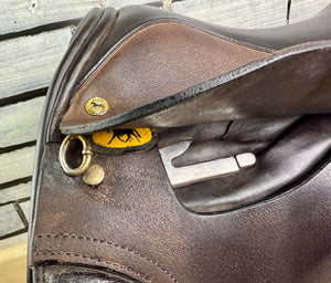 18” Wide Black Country Working Hunter Saddle - Brown