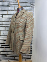 Load image into Gallery viewer, Ladies Vintage Caldene Houndstooth Tweed Hunt Coat/Jacket - Size 34/Ladies 10