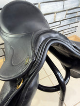 Load image into Gallery viewer, 16 1/2” Wide Oakland House Saddlery GP Saddle - Black - Cob Wide