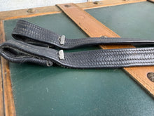 Load image into Gallery viewer, 24” Teens/Childs Hide Wrapped Stirrup Leathers/Dressage Webbers - Black