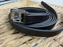 Load image into Gallery viewer, S/H 64” Gents Lemetex Stirrup Leathers - Black