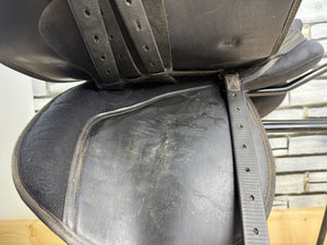 16 1/2” Wide Thorowgood Maxam Cob GP Saddle - Black