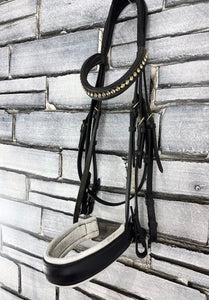 S/H Padded Comfort Double Bridle - Full