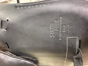 17 1/2” Wide Stride Free Elite Dressage Saddle - Black