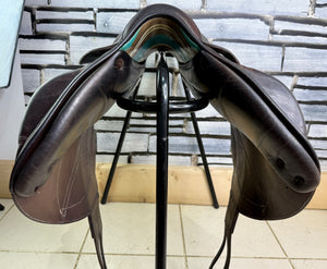 17 1/2” MW Voltaire Lexington Monoflap Jump Saddle -2015- Brown