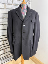 Load image into Gallery viewer, Gents Harry Hall Heavy Hunt Coat - Black - Size 42
