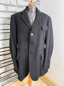 Gents Harry Hall Heavy Hunt Coat - Black - Size 42