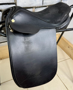 15” MW Ryder WH Pony Show Saddle - Black