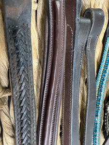 S/H Job Lot x 10 Brownands - Bling/GFS/Plaited - P/Cob/F