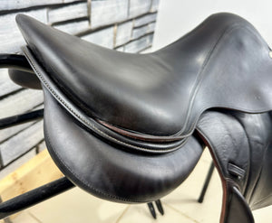17 1/2” MW Devoucoux Chiberta O Monoflap Jump Saddle - Brown