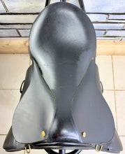 Load image into Gallery viewer, 15” Medium English Leather Pony GP/WH Working Hunter Saddle - Black