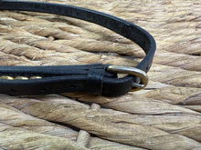 Load image into Gallery viewer, Miniature Horse In Hand Rolled Leather Show Halter/Bridle - Brass