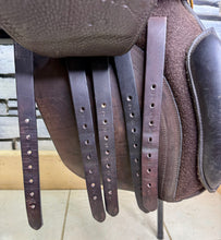 Load image into Gallery viewer, 17 1/2” XW Ideal VSD H&amp;C Cob GP Saddle -Brown- Point &amp; Balance Straps