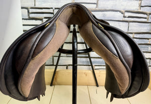 17 1/2” Medium Black Country Wexford Jump Saddle - Brown