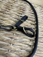Load image into Gallery viewer, S/H Leather In Hand Lead with Handle &amp; Coupling -  Brown/Brass