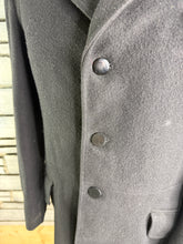 Load image into Gallery viewer, Gents Heavyweight Hunt Coat - Saddlemaster Black Frock Coat -Size 40- Wool &amp; Tattersall Check