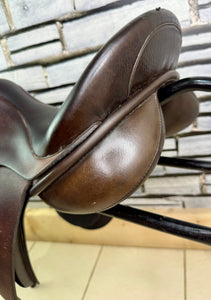 17 1/2” MW Farrington Burford Event Saddle - Brown Buffalo