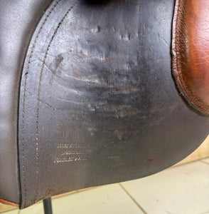 17 1/2” MW English Jump Saddle - Brown/Tan