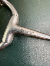 Load image into Gallery viewer, 6” Cheltenham Gag Bit with English Leather Cheeks - Brown - Running Gag