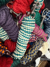 Load image into Gallery viewer, Soft Braided ‘Pick &amp; Mix’ Lead Rope - 7ft Long - Trigger Clip - Multi