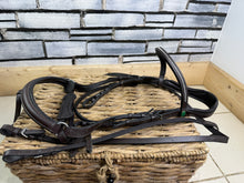 Load image into Gallery viewer, S/H Rhinegold Anatomic Padded Flash Bridle - Brown - Cob