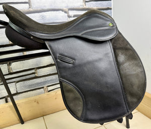 16 1/2” Wide Eclipse Suede & Synthetic GP Saddle - Black