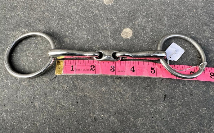 NEW Loose Ring Double Joint Lozenge Snaffle Bit - 5”